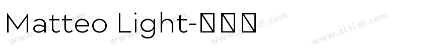 Matteo Light字体转换